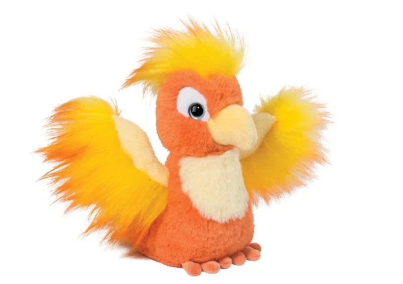 Douglas Co. Sparkie Baby Phoenix mini soft plush with flame-inspired feathers, fluffy wings, and sweet embroidered expression