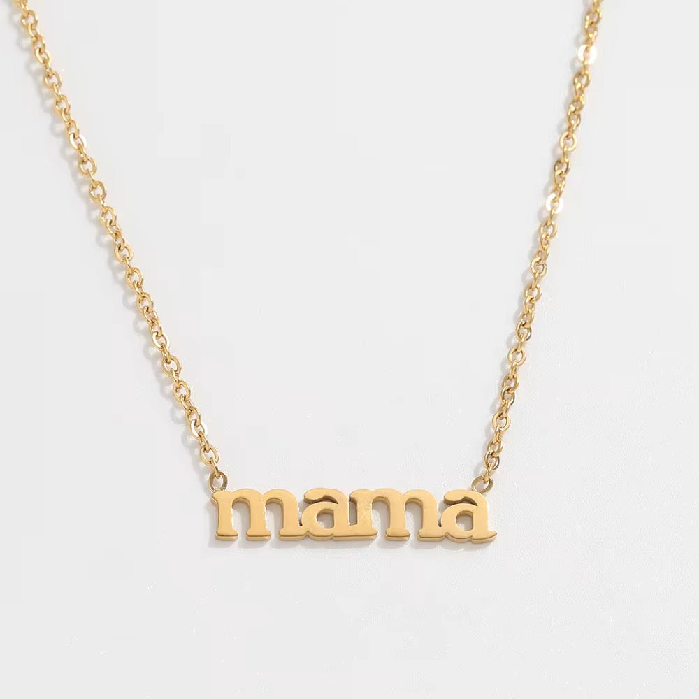 Mama Stainless Steel Necklace