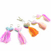 Tassel Keychain Embroidered Love Heart - Mexico