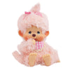 Fluffy Pink Beige Girl Monchhichi Plush