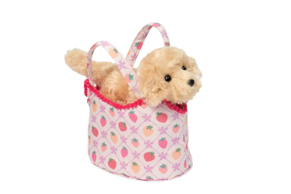 Berry Sweet Sassy Pet Sak w/ Golden Retriever Plush Stuffed Animal
