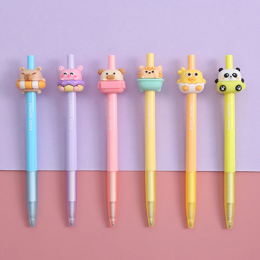 Adorable Animal Retractable Gel Pen - 22652