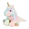 Douglas Co. Kylie Rainbow Unicorn soft plush stuffed animal in pastel rainbow colors with iridescent accents, silky fluffy mane and tail, and bean-weighted feet