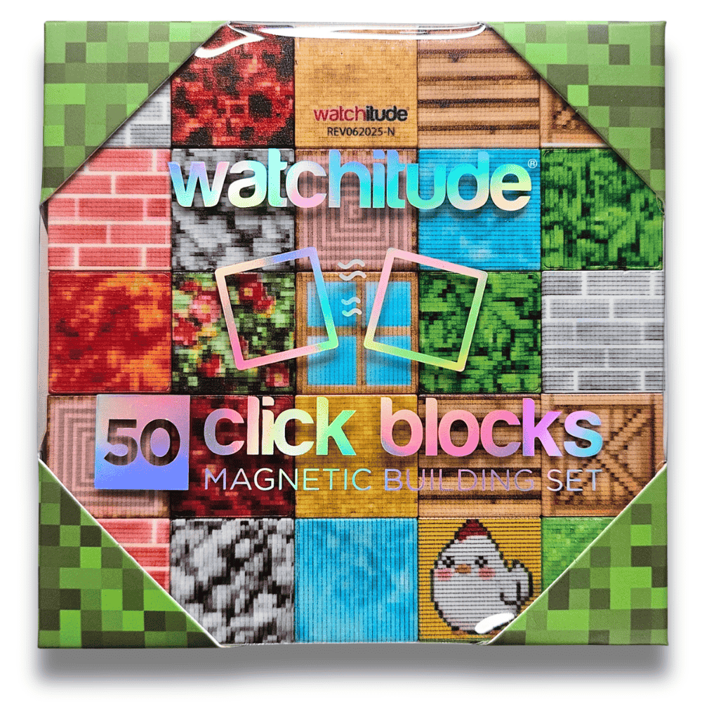 50pc Magnetic Building Set - watchitude Click Blocks