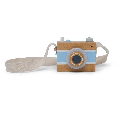 Blue Vintage Camera Music Box
