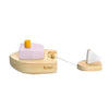 Ofune wind-up boat: Blue