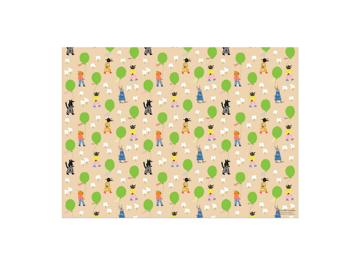 Birthday March birthday wrapping paper: Flat sheets