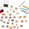 Deluxe Wooden Stamp and Coloring Set -Animals - Melissa & Doug