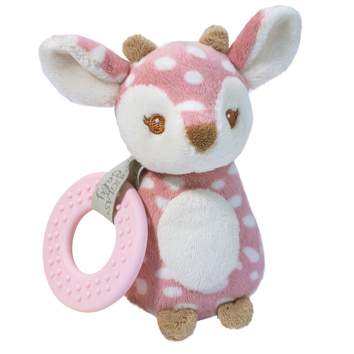 Douglas Co. Farrah Fawn Playtivity Rattle soft plush baby toy with rattle feature