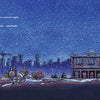 Construction Site on Christmas Night