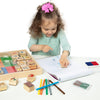 Deluxe Wooden Stamp and Coloring Set -Animals - Melissa & Doug