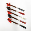 5 Ceramic Crane Rest with 5 Pair Japanese Asian Bamboo Chopsticks Set In Gift Box Packaging
