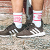 Cool Mom Socks: Hot Pink Font