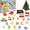 Pokemon Holiday Advent Calendar for Kids, 24 Piece Gift Playset - Set Includes Pikachu, Eevee, Jigglypuff and More - 16 Toy Character Figures & 8 Christmas Accessories - Ages 4+