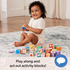 Ms. Rachel Letter, Number, and Game Wooden Learning Blocks with Activity Cards - Melissa & Doug