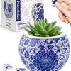 Oriental Floral Ornament 3D Puzzle Flower Pot Planter 80 Pieces