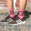Cool Mom Socks: Hot Pink Font