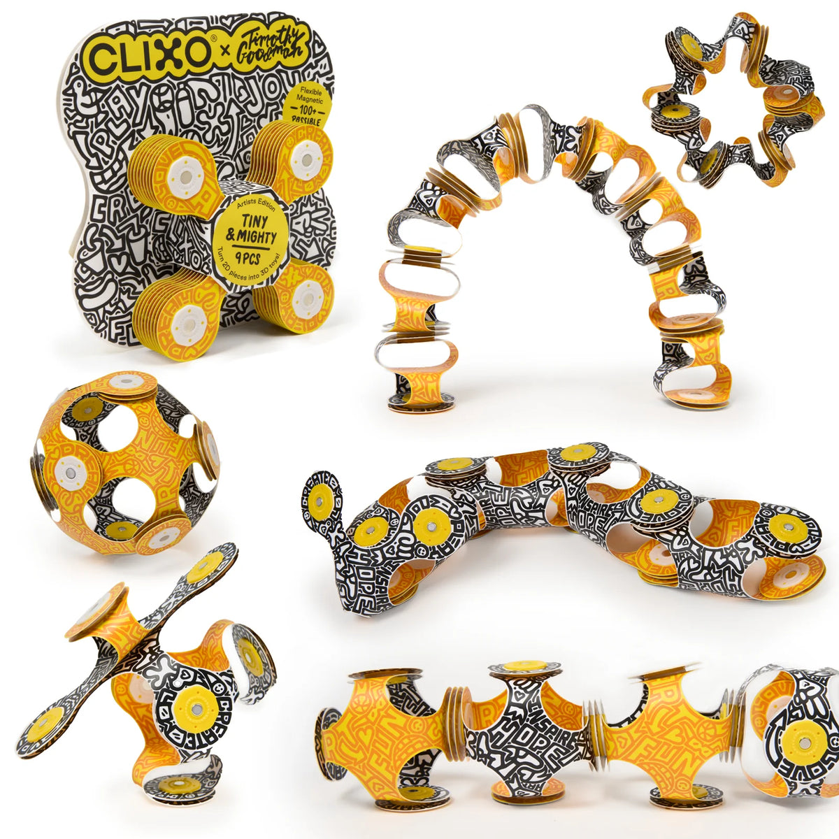 Timothy Goodman Pack 9 PCS CLIXO Tiny and Mighty