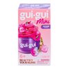 Gui Gui Mini Clear Slime kit in purple box with pink transparent slime and watermelon charms, with cat and strawberry charms