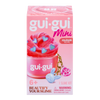Gui Gui Mini Cloud Slime kit in pink box with fluffy pink slime and blue heart confetti, with bunny and flower charms