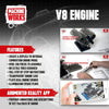 Machine Works V8 Engine with Motorized Moving Parts