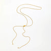 Snake Chain Adjustable Over-length 100cm Necklace Stainless Steel