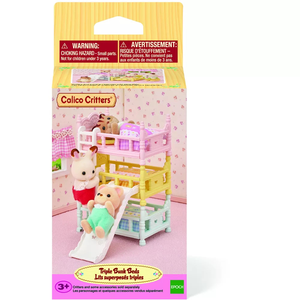 Triple Bunk Beds, Dollhouse Furniture Set - Calico Critters