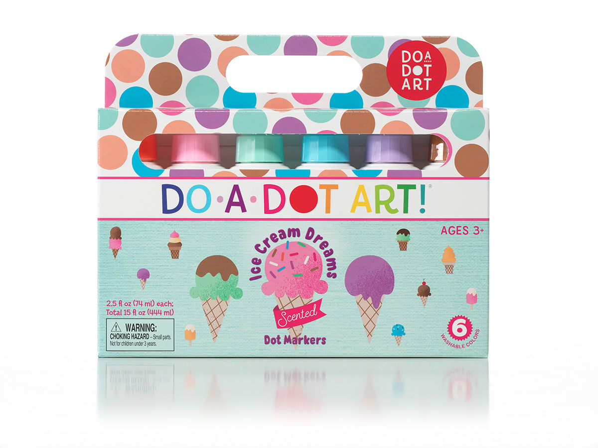 Do-A-Dot-Art Ice Cream Scented Washable Dot Markers 6 Pack