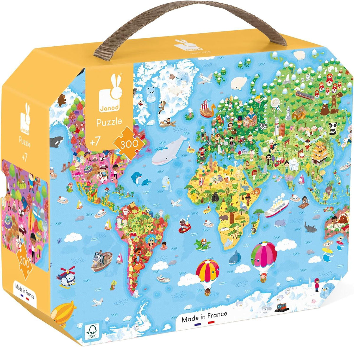 Giant World Map Puzzle - 300 Pieces