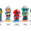 Space Mariners: 5 Figurines Galactic Rock Band  5 NFC enabled Figurines
