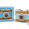 Blue Vintage Camera Music Box