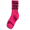 Cool Mom Socks: Hot Pink Font