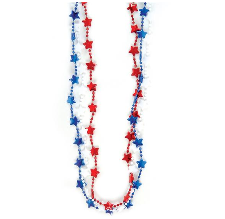 33" PATRIOTIC STAR BEADS LLB kids toys