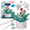 Pop Up Coloring Succulents Bouquet - Adult Coloring Craft