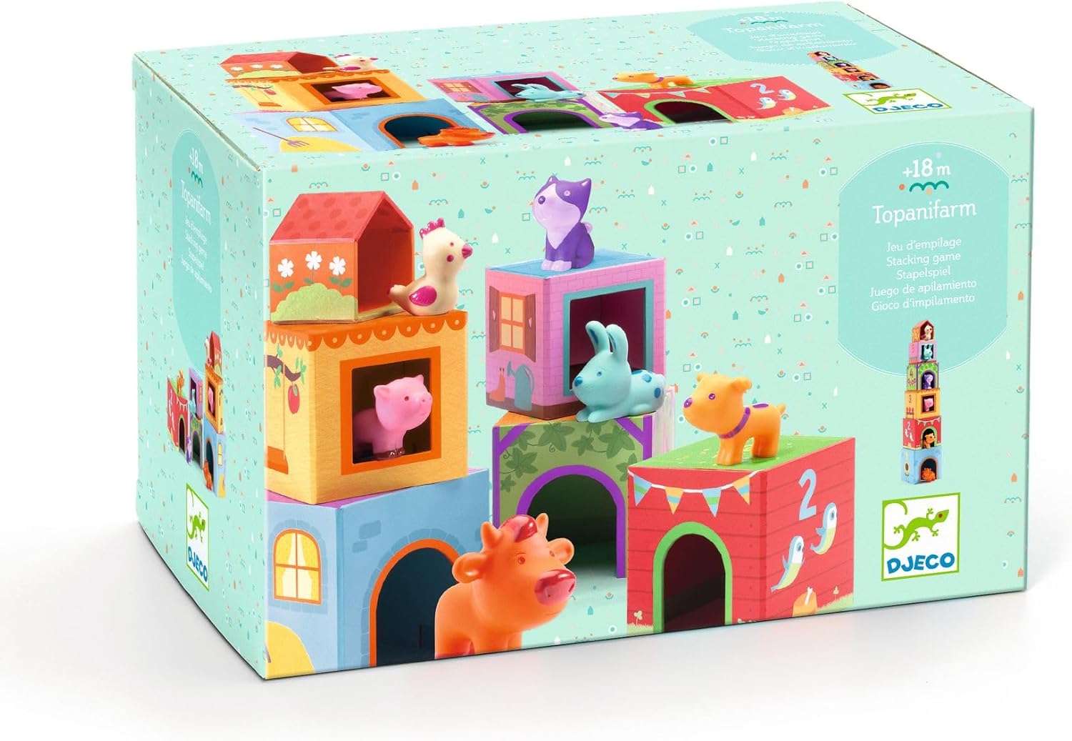 Topanifarm Block & Tower Stackers - Djeco