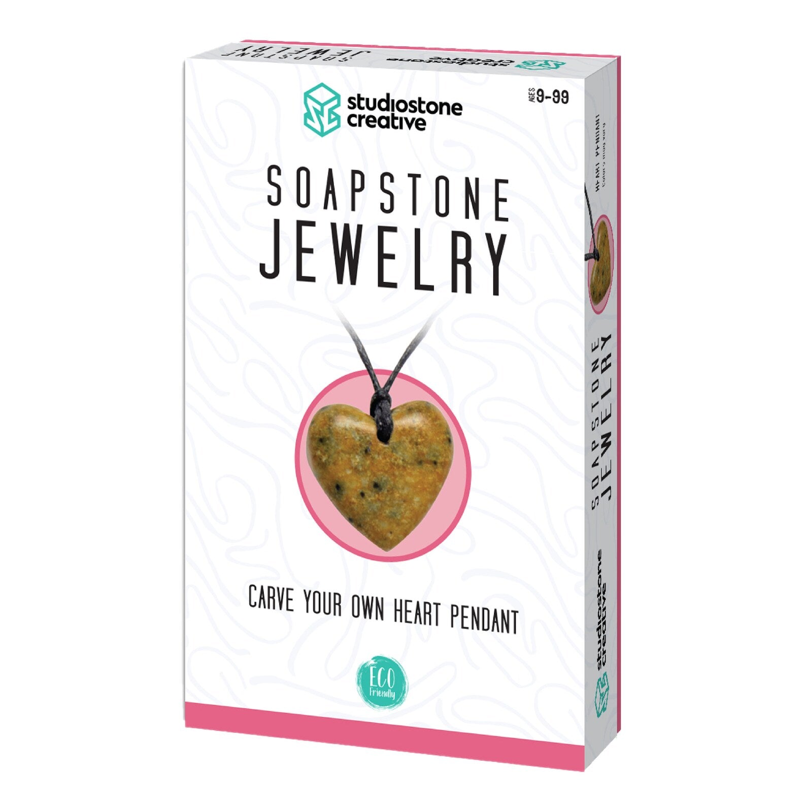 Heart Pendant Soapstone Jewelry Carving Kit