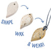 Leaf Pendant Soapstone Jewelry Carving Kit