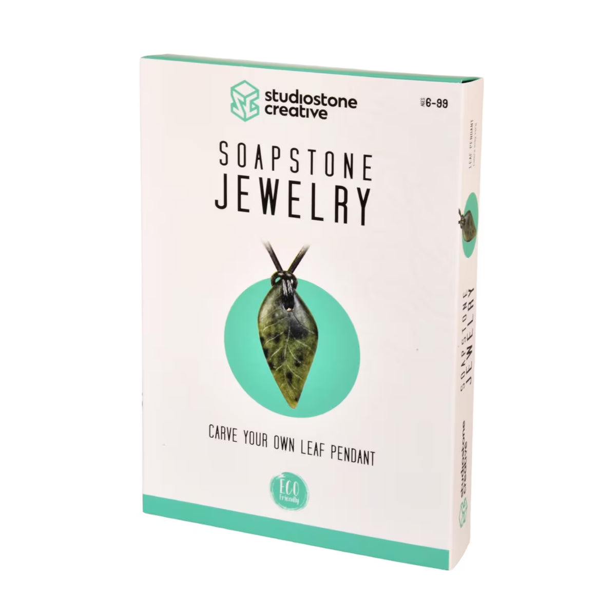 Leaf Pendant Soapstone Jewelry Carving Kit