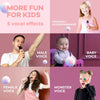 Mini Karaoke Machine for Kids Adults, Bluetooth Speaker with 2 Wireless Microphones