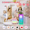 Mini Karaoke Machine for Kids Adults, Bluetooth Speaker with 2 Wireless Microphones