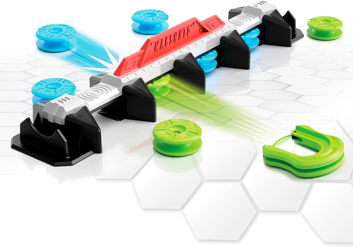 Magshuto Knockout Rail, Magnetic Trick Shot System, Unique Game of Skill for Ages 6 and Up