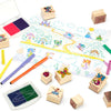 Deluxe Wooden Stamp and Coloring Set - Fairy Tale - Melissa & Doug
