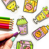 Kawaii Drinks -Shrinkorama - Charm Bracelet