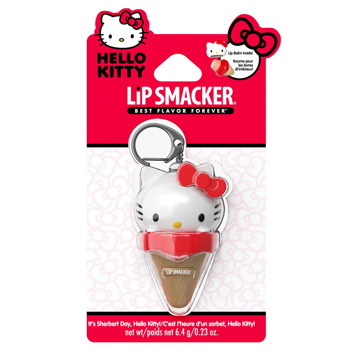 Hello Kitty Lip Balm, Ice Cream Flavored Moisturizing - LiP Smacker