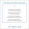 Adam Grant 2026 Day-to-Day Calendar: Something to Think About