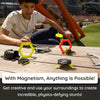 Magshuto Stunt Park, Magnetic Trick Shot System, Open-Ended Disc-Launching Skill Challenge for Ages 6 and Up