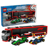 F1® Truck with RB20 & AMR24 F1® Cars - LEGO®  City - 60445