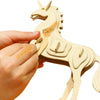 Unicorn - 3D Wooden Puzzle Paint Kit - Hands Craft